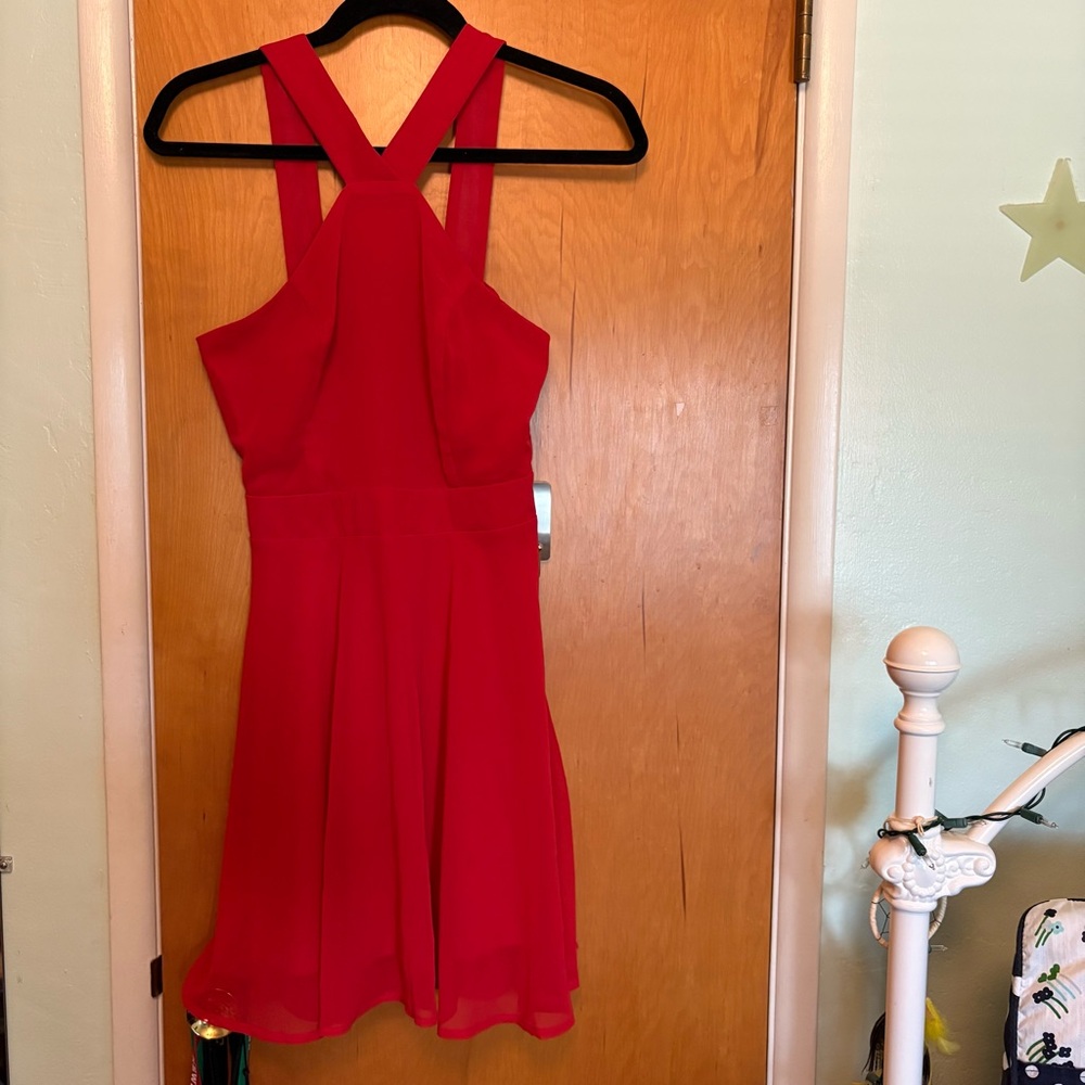 Charlotte Russe Red Skater Dress